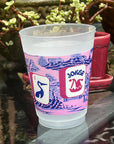 The Ming Frosted Mahjong Cups - Set of 8