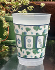 Catwalk Abstract Frosted Mahjong Cups - Set of 8