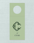 The Navy & Green Couture Duogram Wine Tag