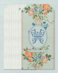 The Sage Monogram Hanging Gift Tag
