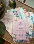 2027 Historical Wallpaper Calendar with Monogram - 3 sizes