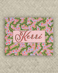The Carolina Coral Personalized Mahjong Card Sticker