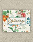 The Hillary Hibiscus Personalized Mahjong Card Sticker