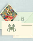 The Mimi Floral Duogram Notecards with Lined Envelopes