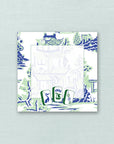 Mahjong Tile Blue & Green Notepad