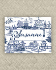 The Ming Navy Personalized Mahjong Card Sticker