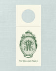 The Cartouche Monogram Wine Tag - Evergreen