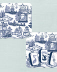 Preppy Pagoda Mahjong Coasters - Set of 8