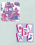Preppy Pagoda Mahjong Coasters - Set of 10