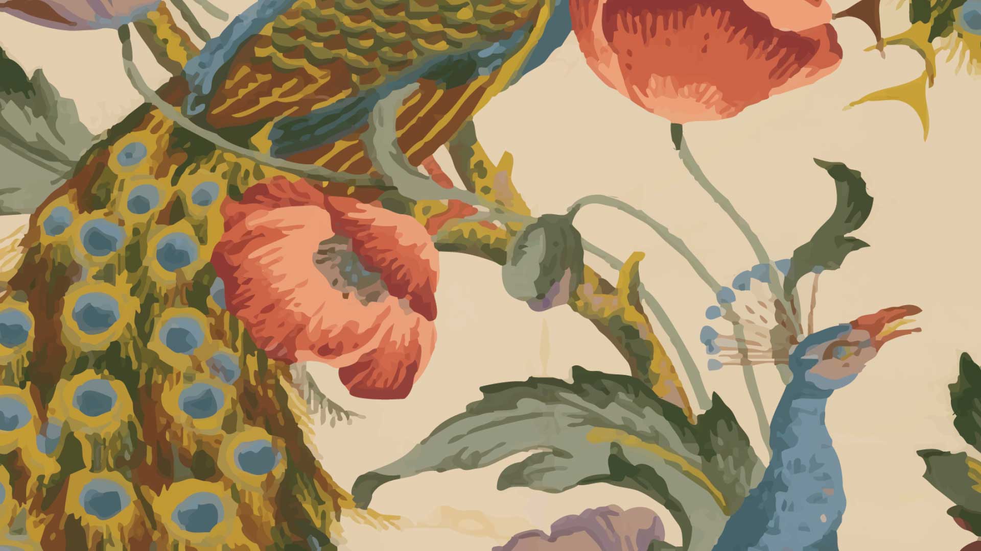 Peacock Floral