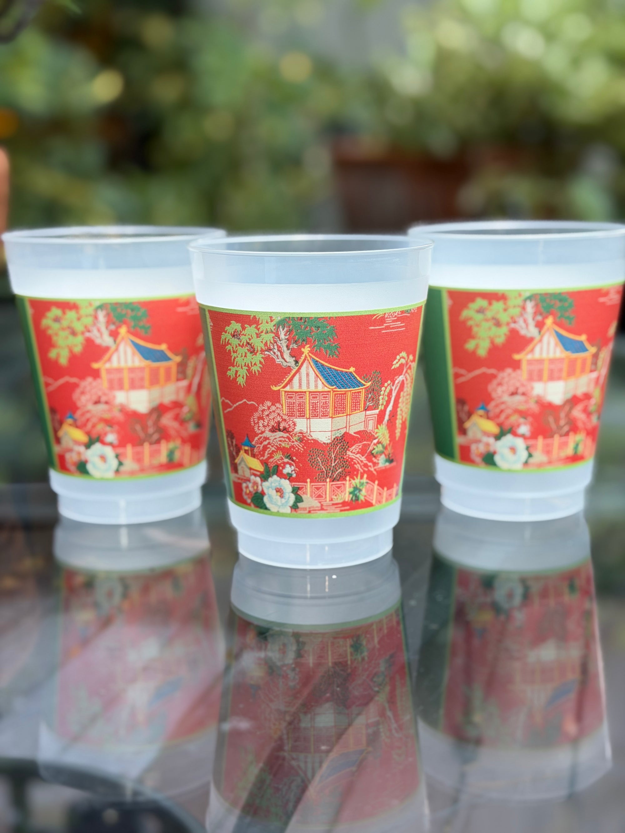 The Aimee Frosted Mahjong Cups - Set of 8