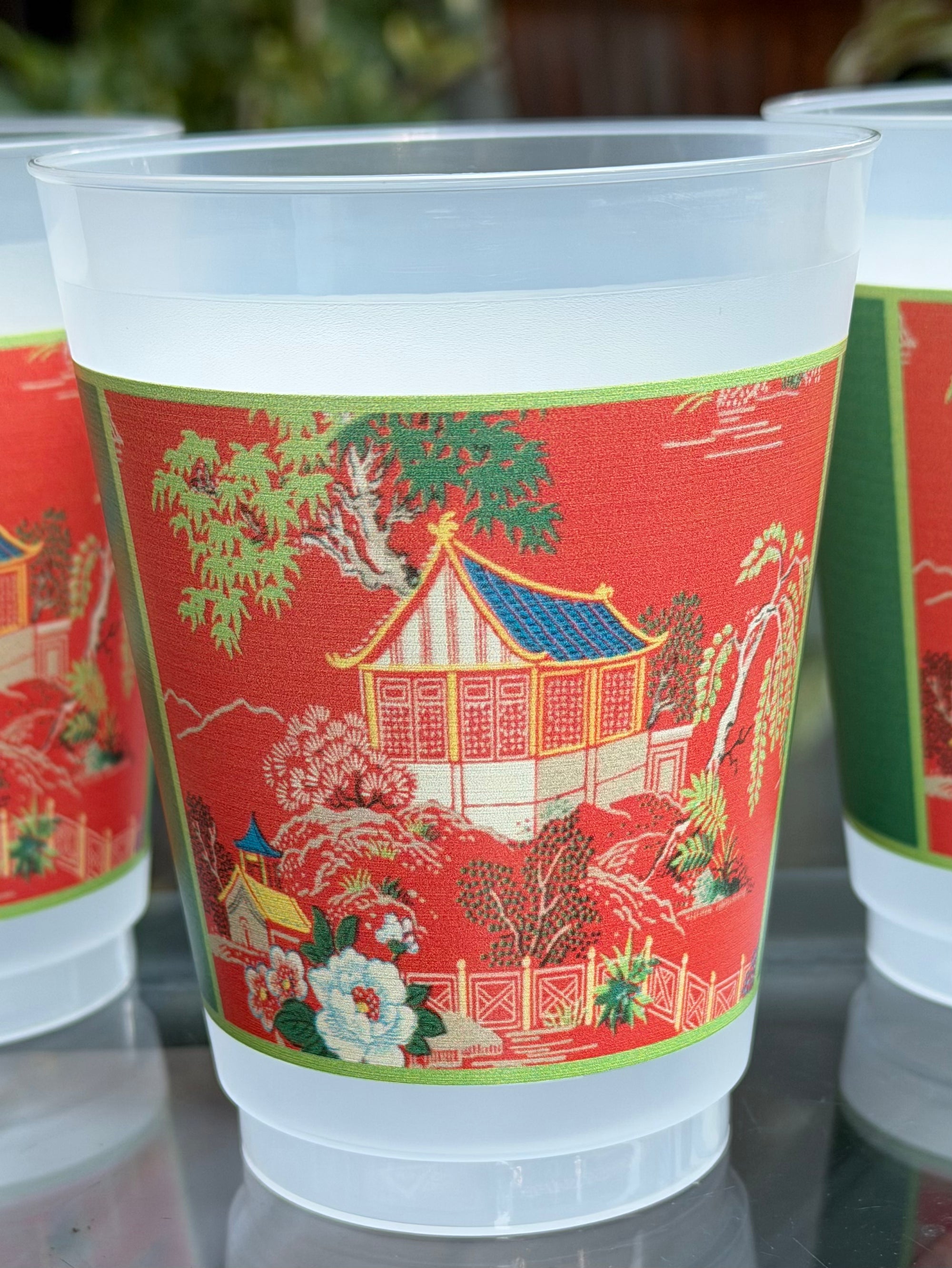 The Aimee Frosted Mahjong Cups - Set of 8