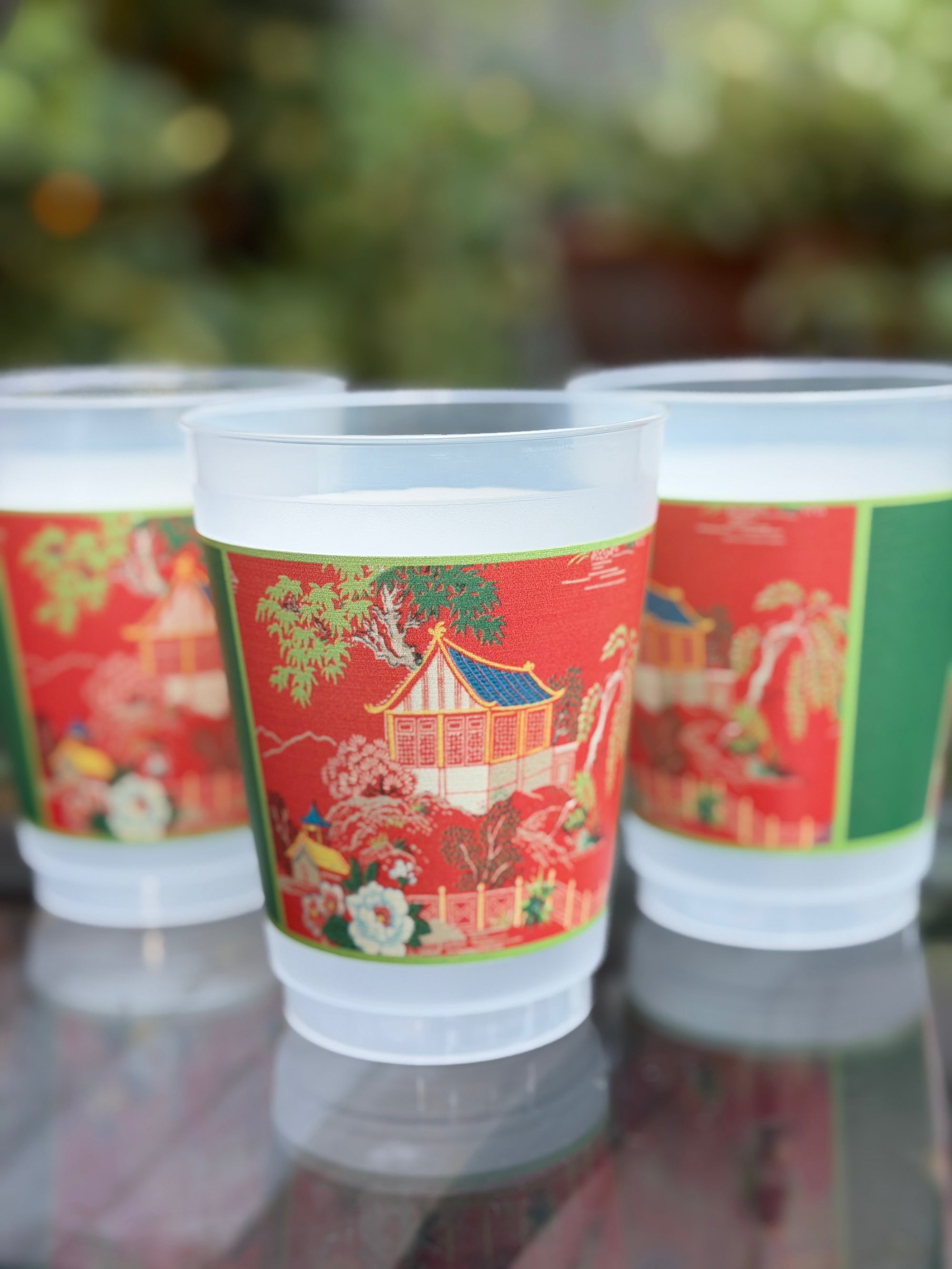 The Aimee Frosted Mahjong Cups - Set of 8