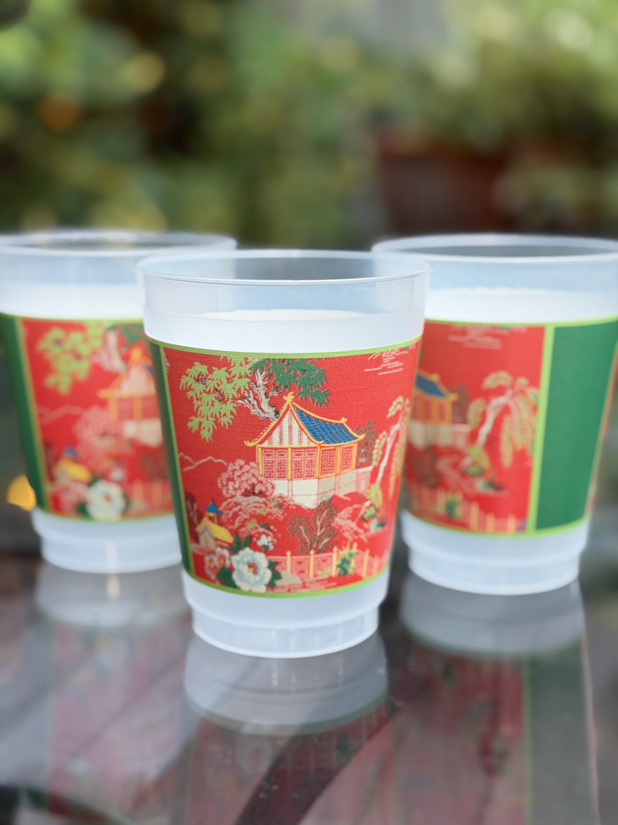The Aimee Frosted Mahjong Cups - Set of 8