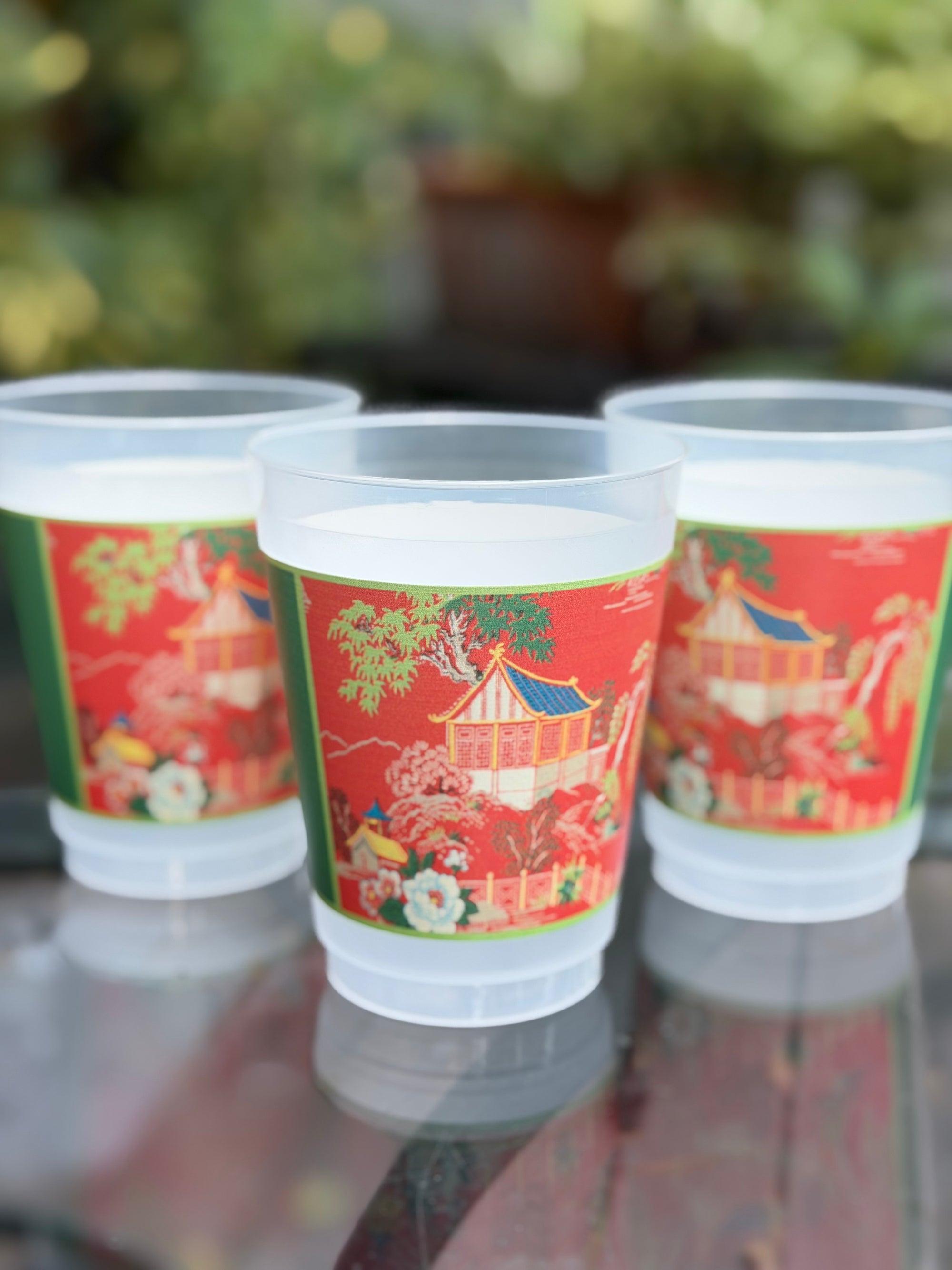 The Aimee Frosted Mahjong Cups - Set of 8