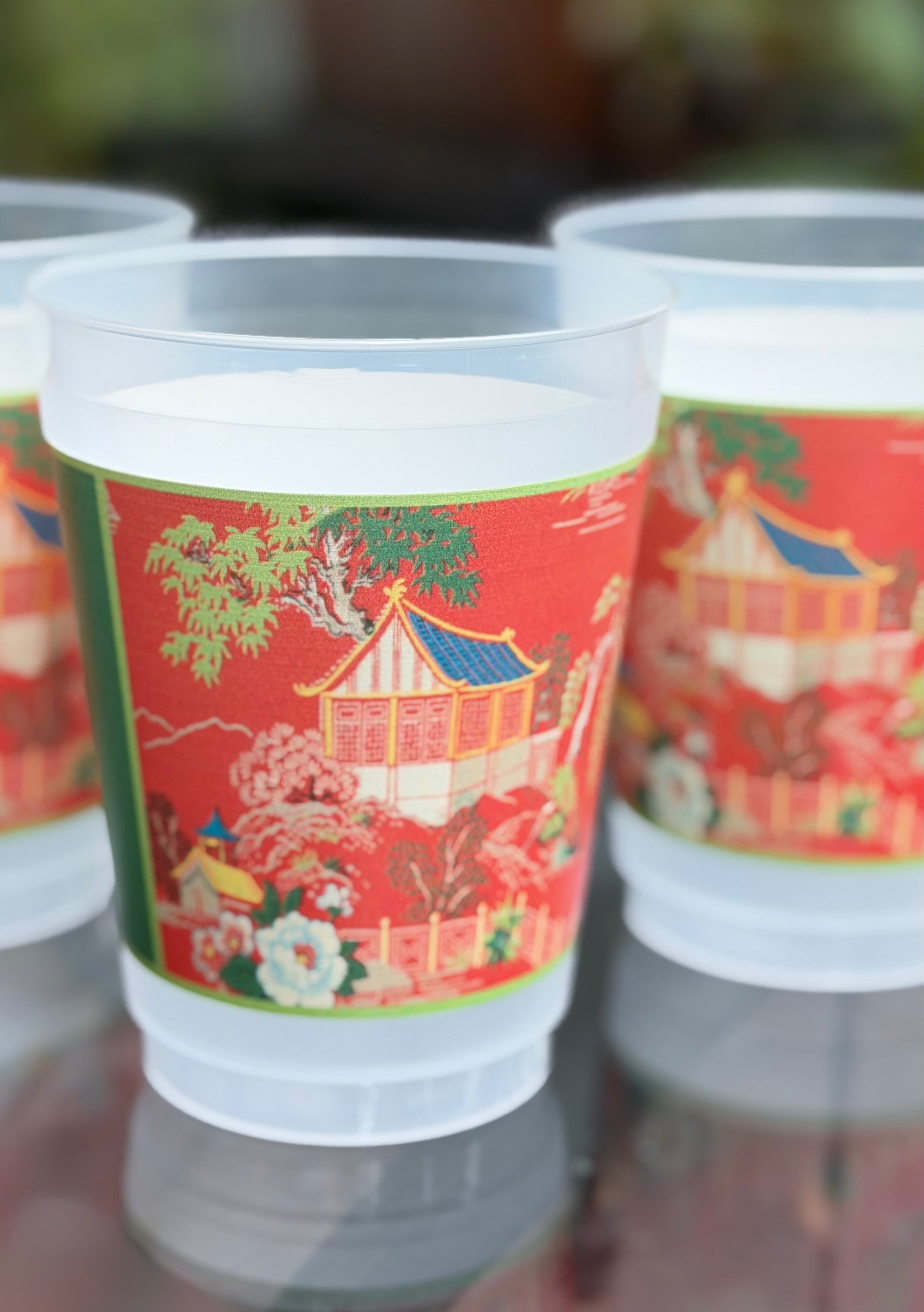 The Aimee Frosted Mahjong Cups - Set of 8