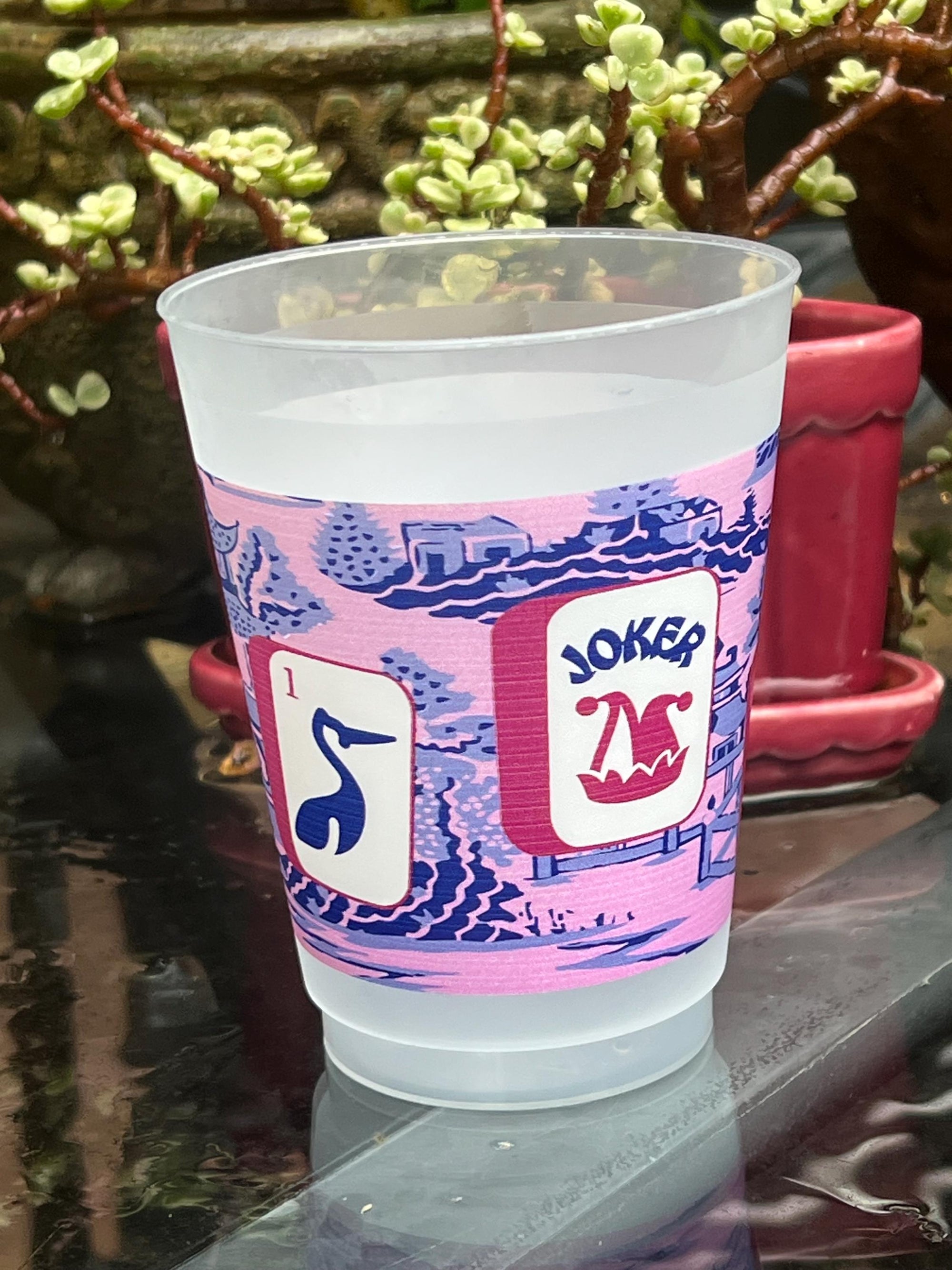 The Ming Frosted Mahjong Cups - Set of 8