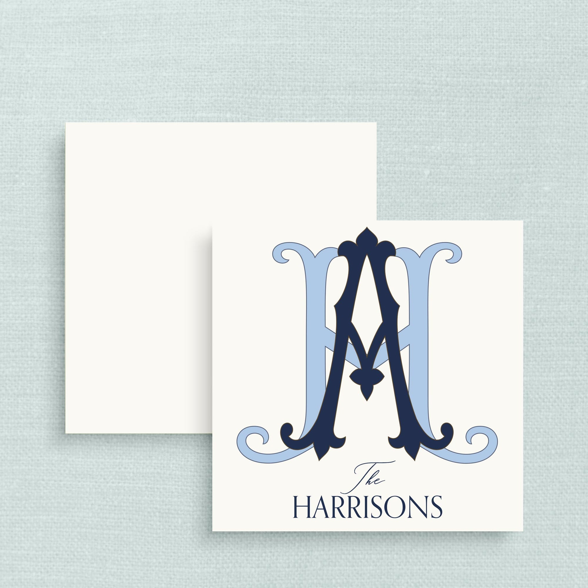 The Navy &amp; Blue Duogram Gift Tag