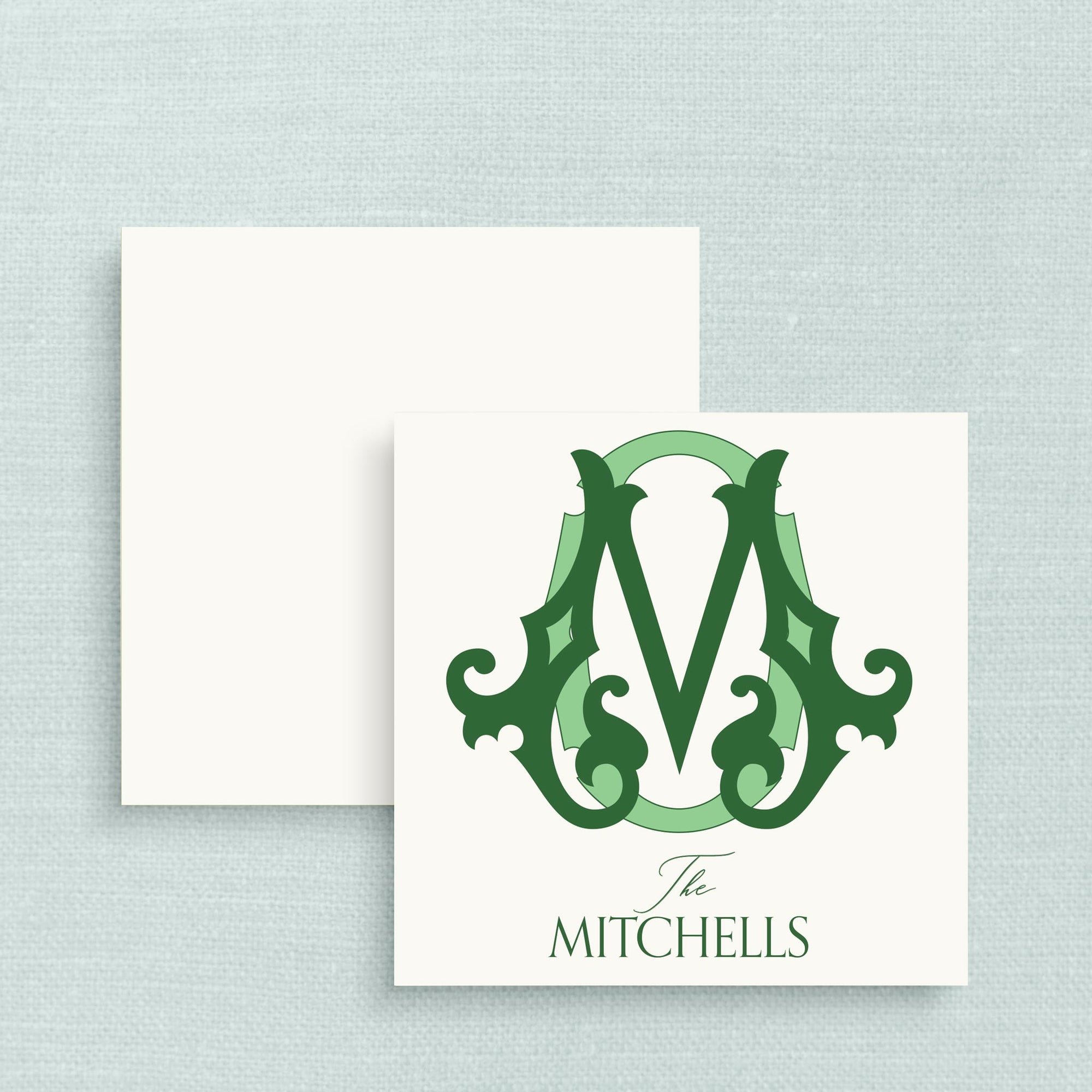 The Evergreen &amp; Mint Duogram Gift Tag
