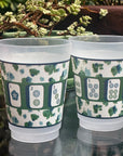 Catwalk Abstract Frosted Mahjong Cups - Set of 8