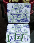 Preppy Pagoda Mahjong Coasters - Set of 10