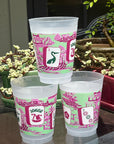 The Ming Frosted Mahjong Cups - Set of 8