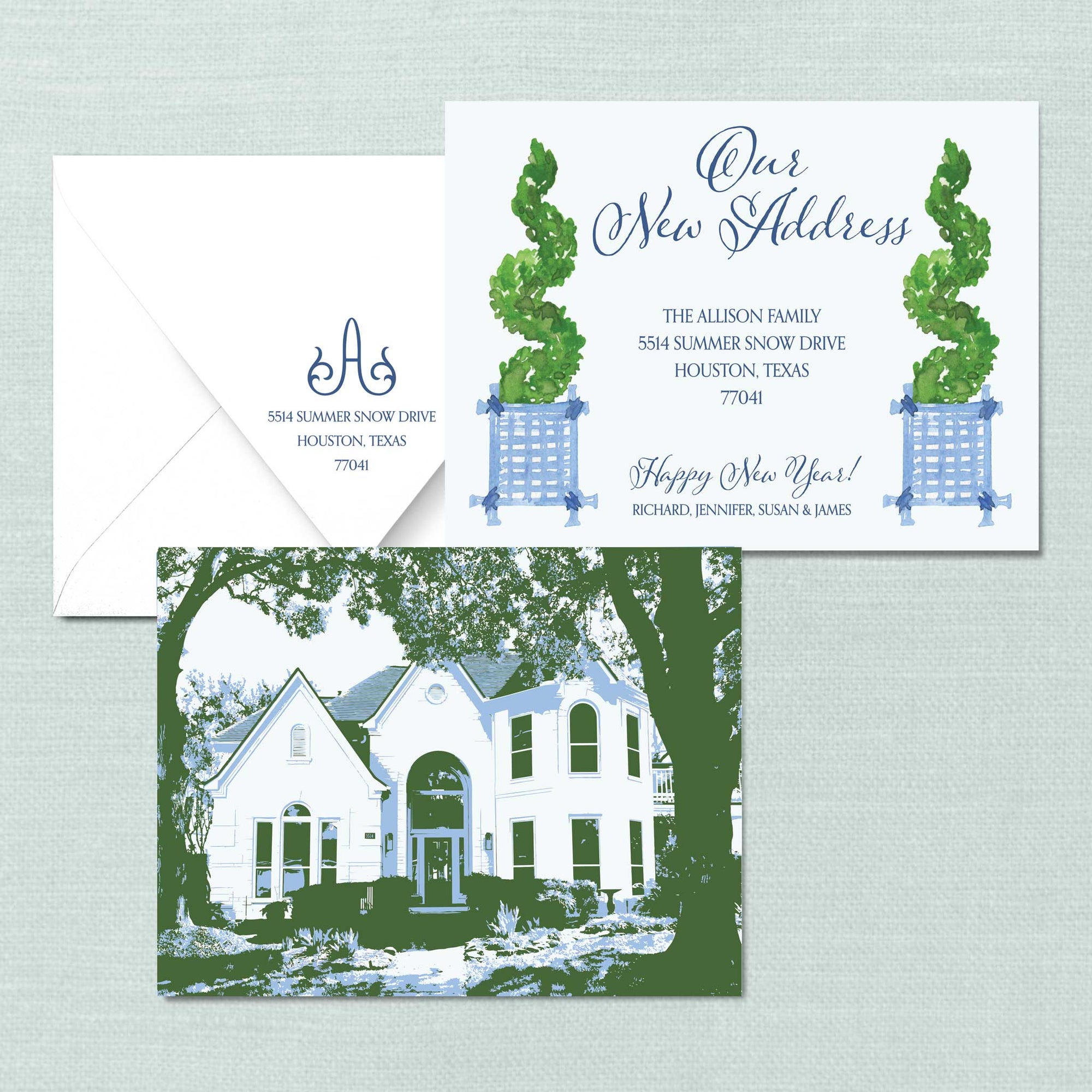 Custom House Notecards made from Photo