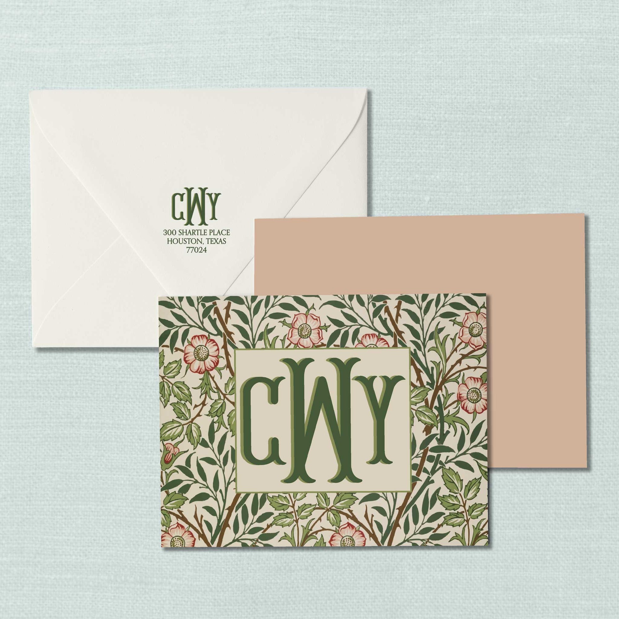 The Rosemary Robert Morris Monogram Notecard