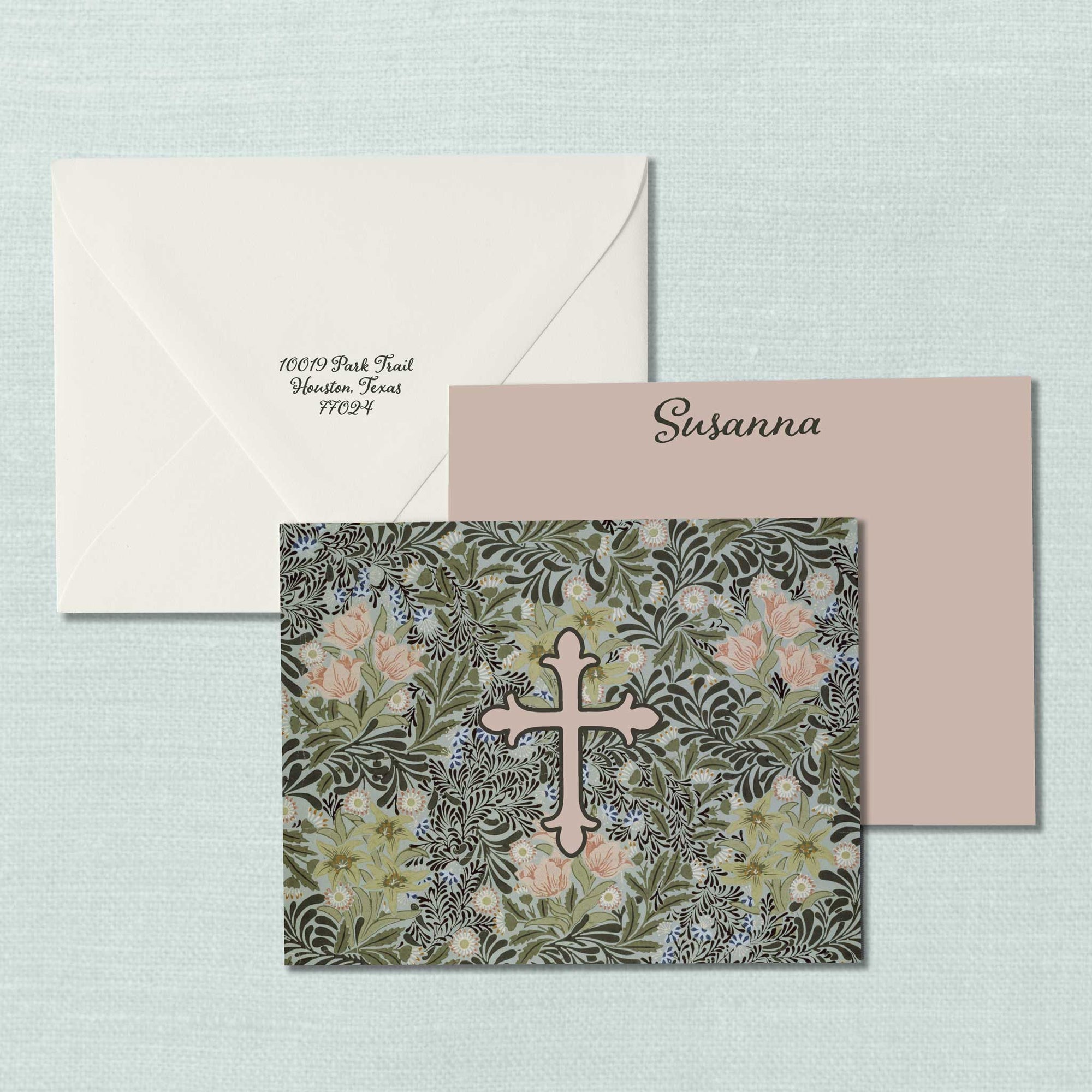 The Susanna Cross Personalized Notecard