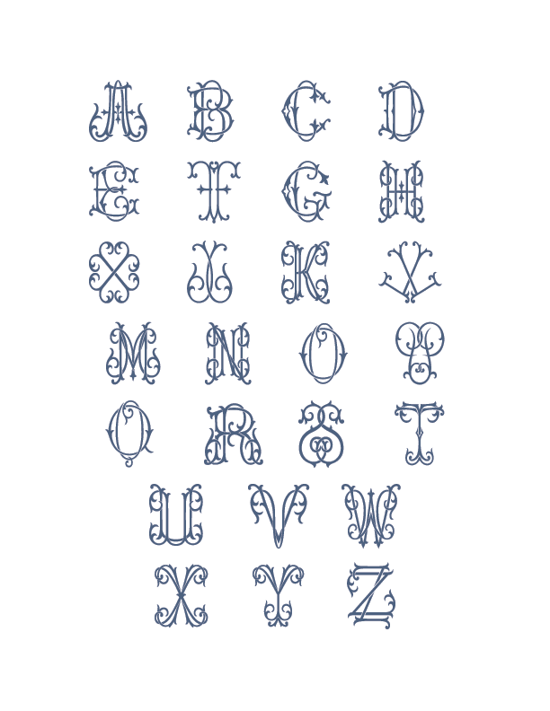 2027 Historical Wallpaper Calendar with Monogram - 3 sizes
