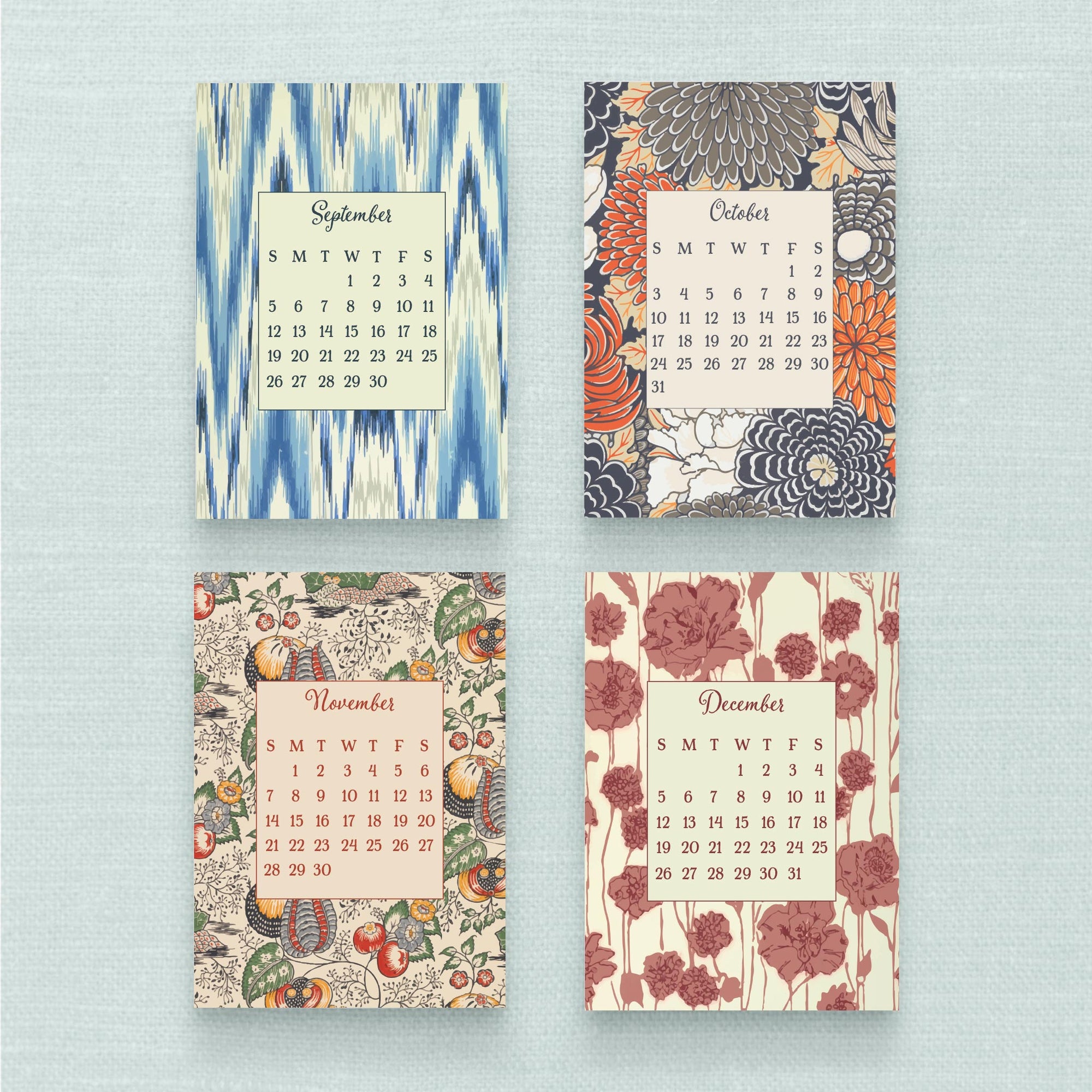2027 Historical Wallpaper Calendar - 3 sizes