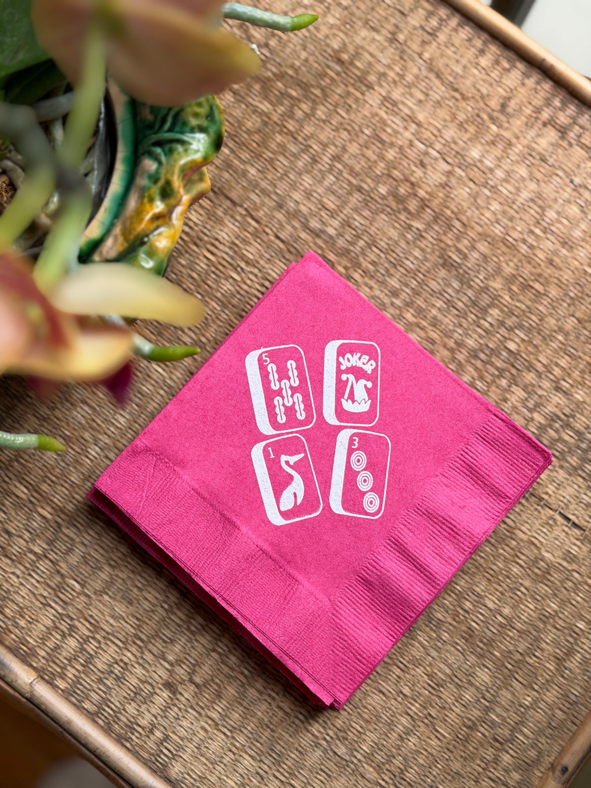 Mahjong Cocktail Napkins