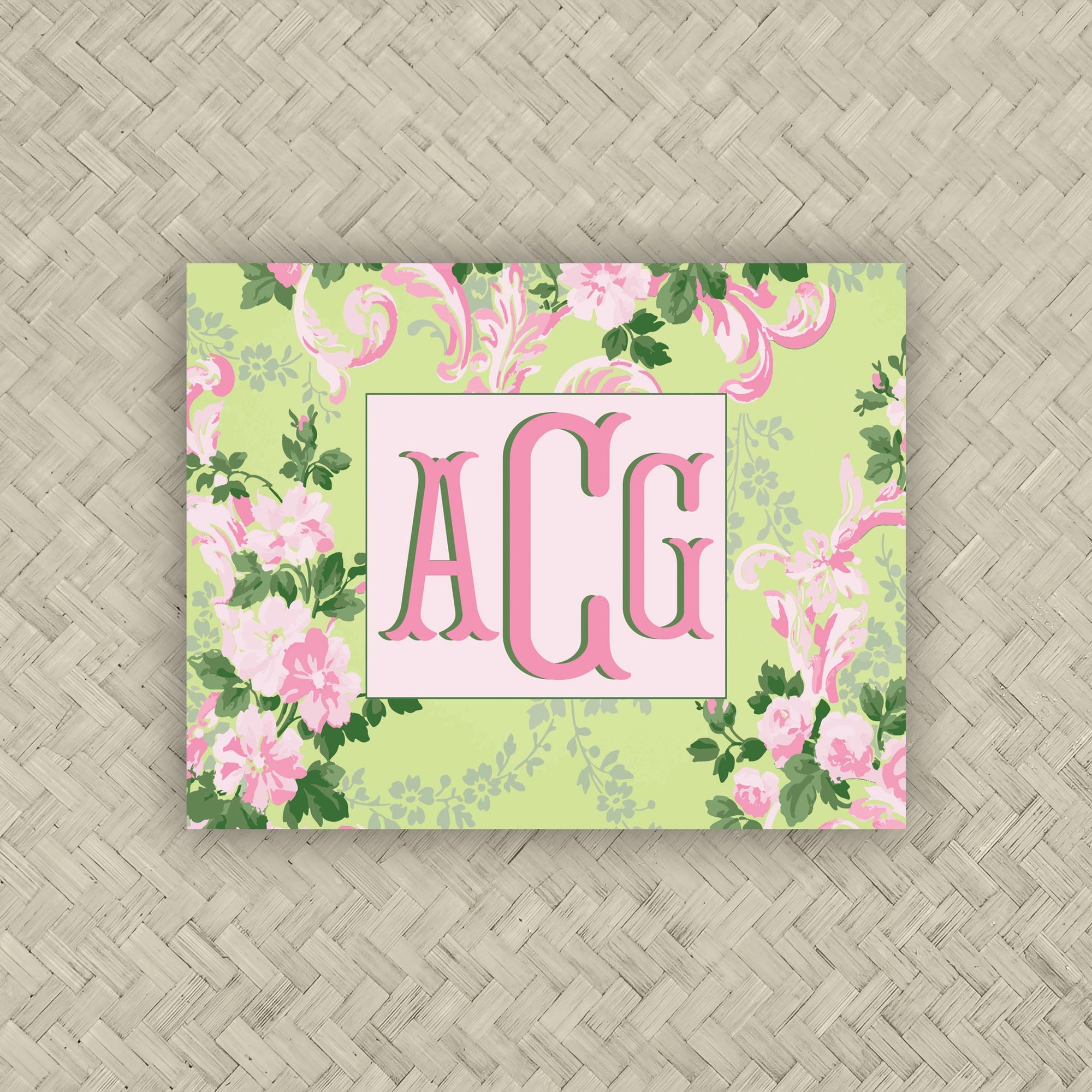 The Adeline Monogram Mahjong Card Sticker