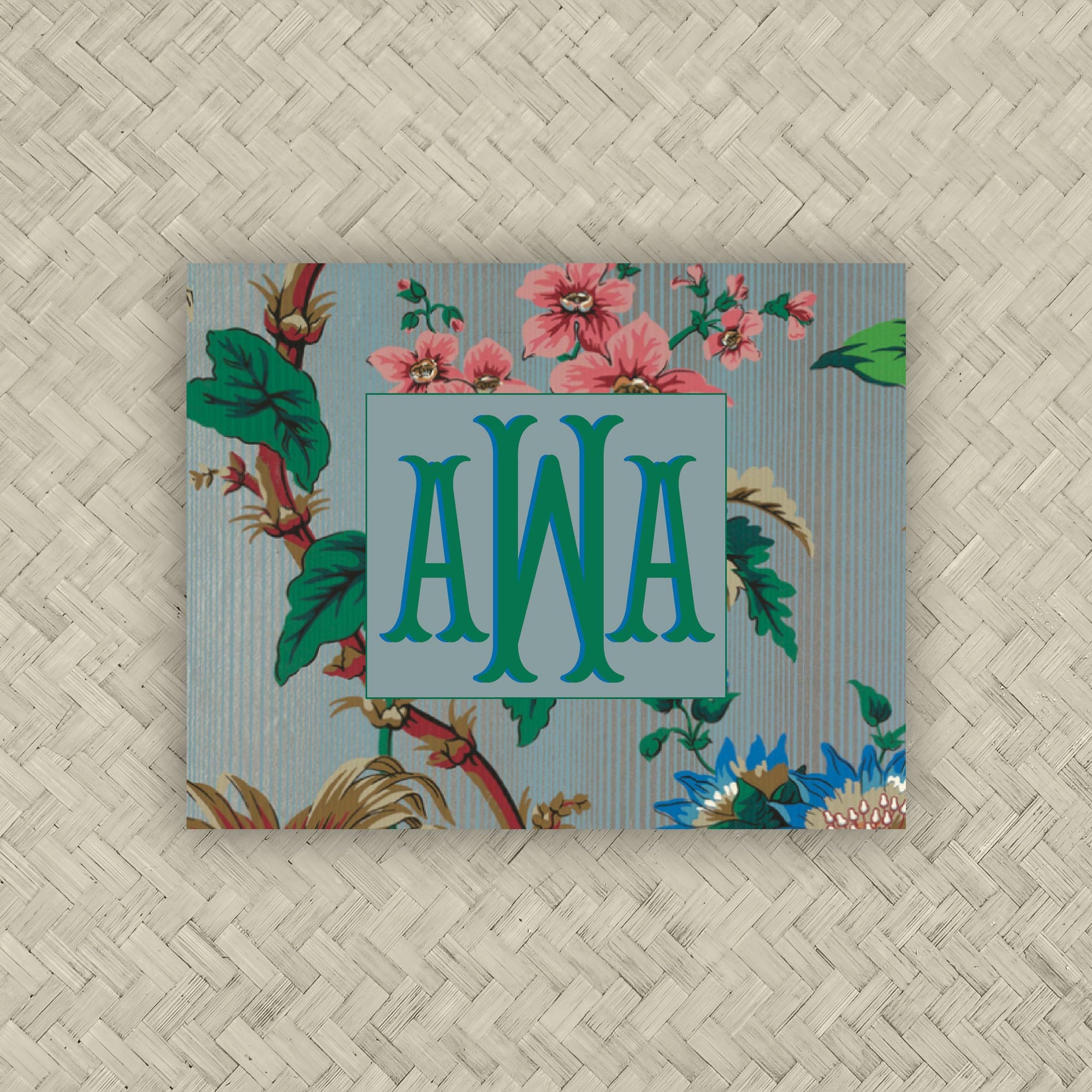 The Anna Monogram Mahjong Card Sticker