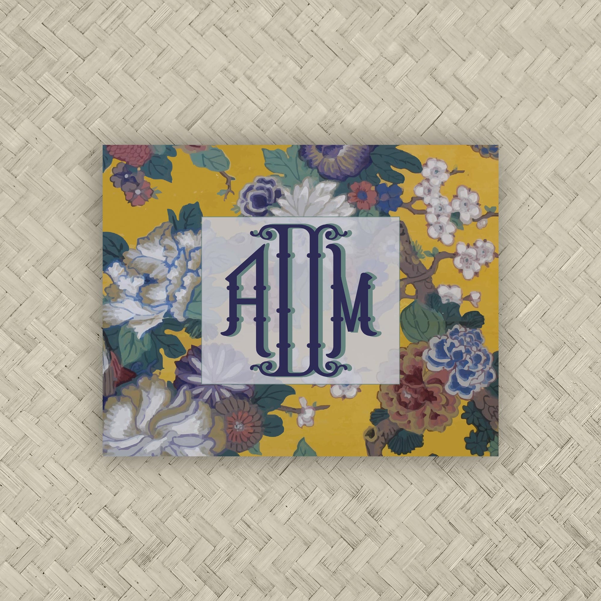The Ashley Monogram Mahjong Card Sticker