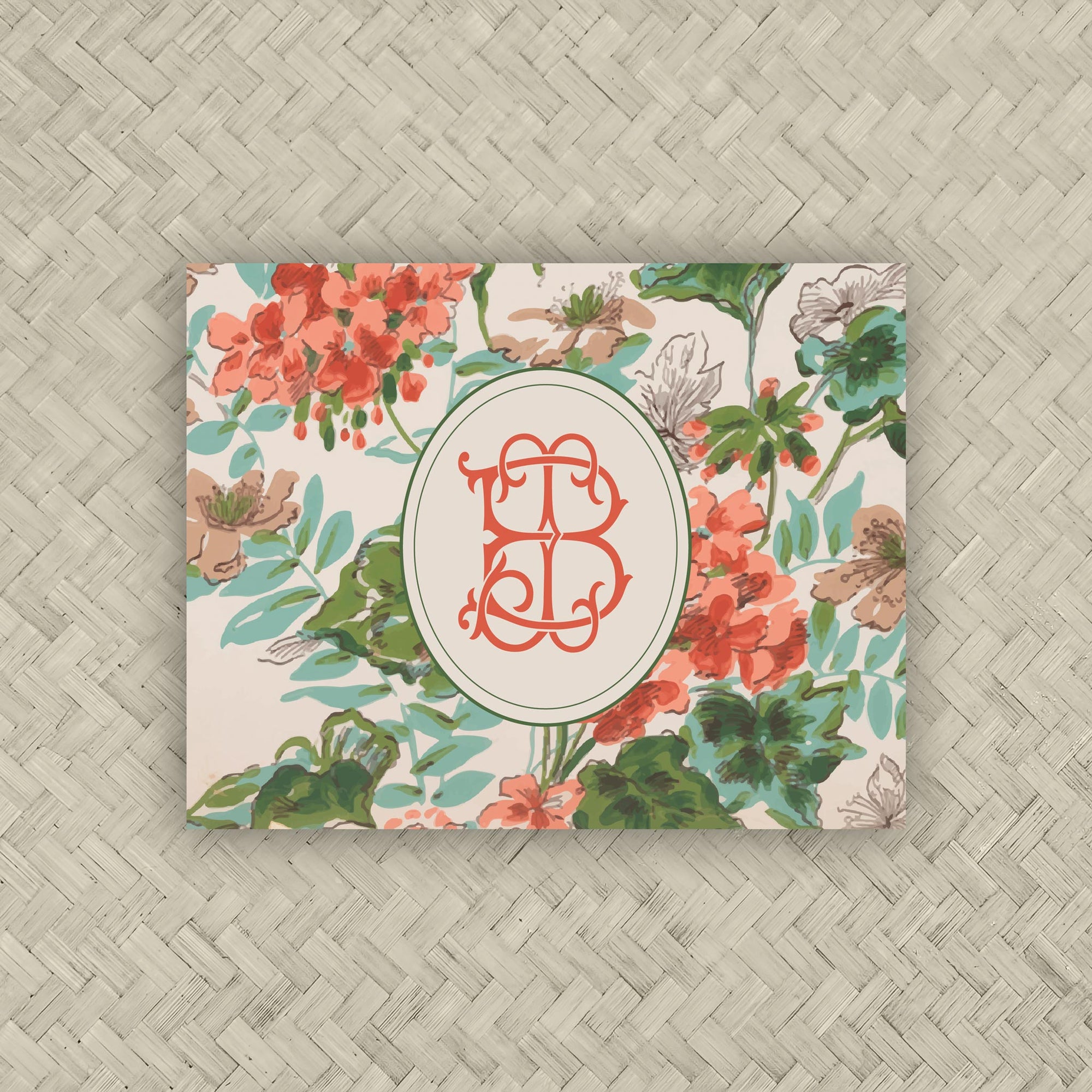 The Bougainvillea Duogram Mahjong Card Sticker