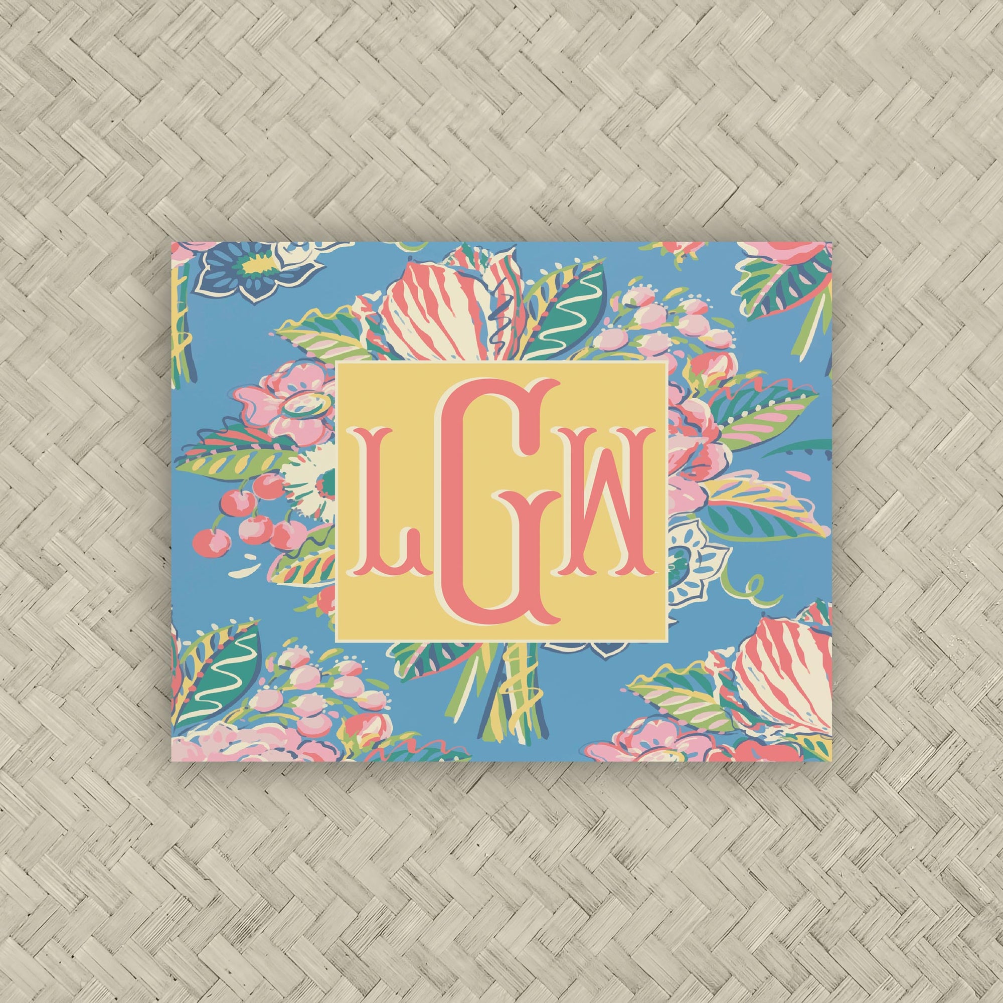 The Bouquet Monogram Mahjong Card Sticker
