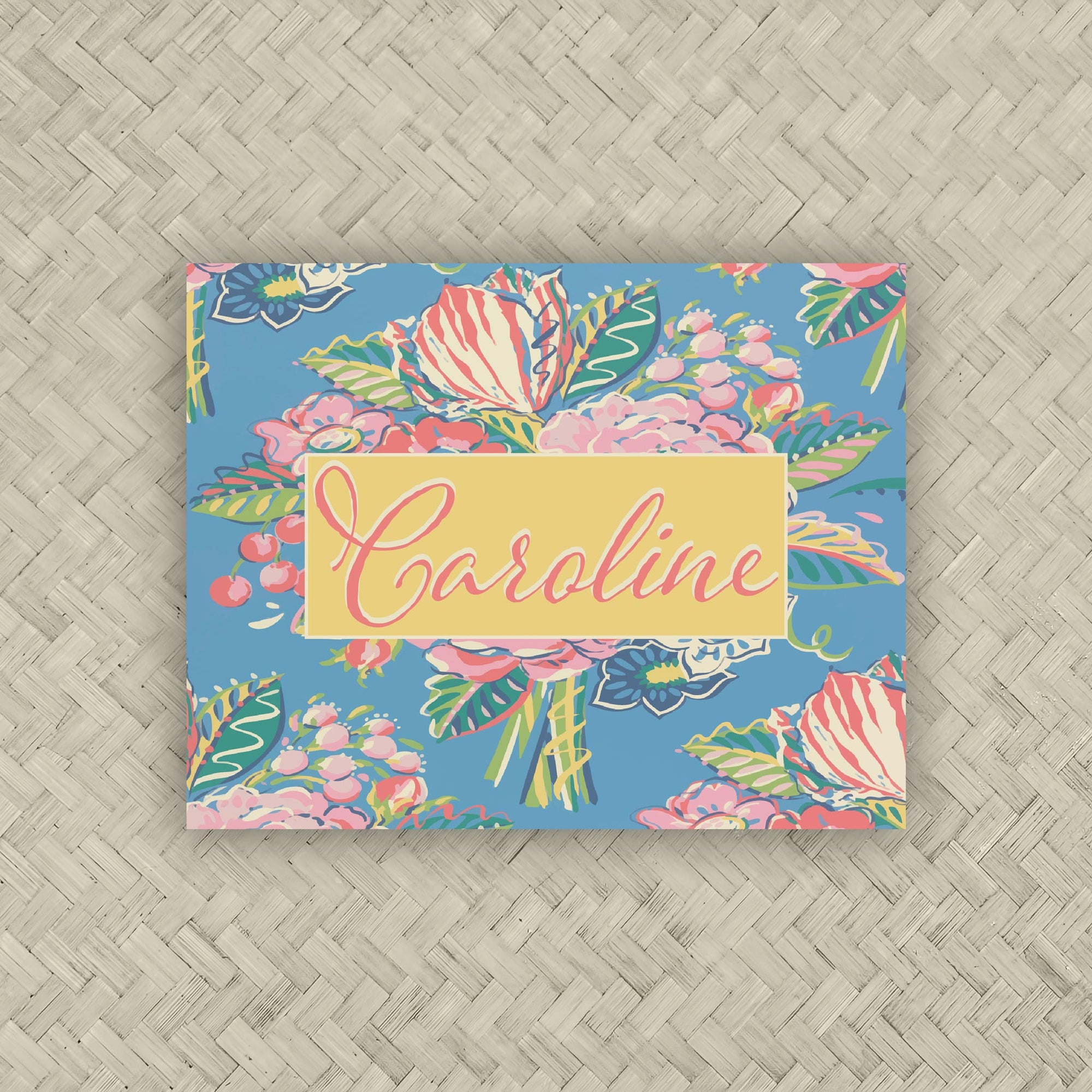 The Bouquet Personalized Mahjong Card Sticker