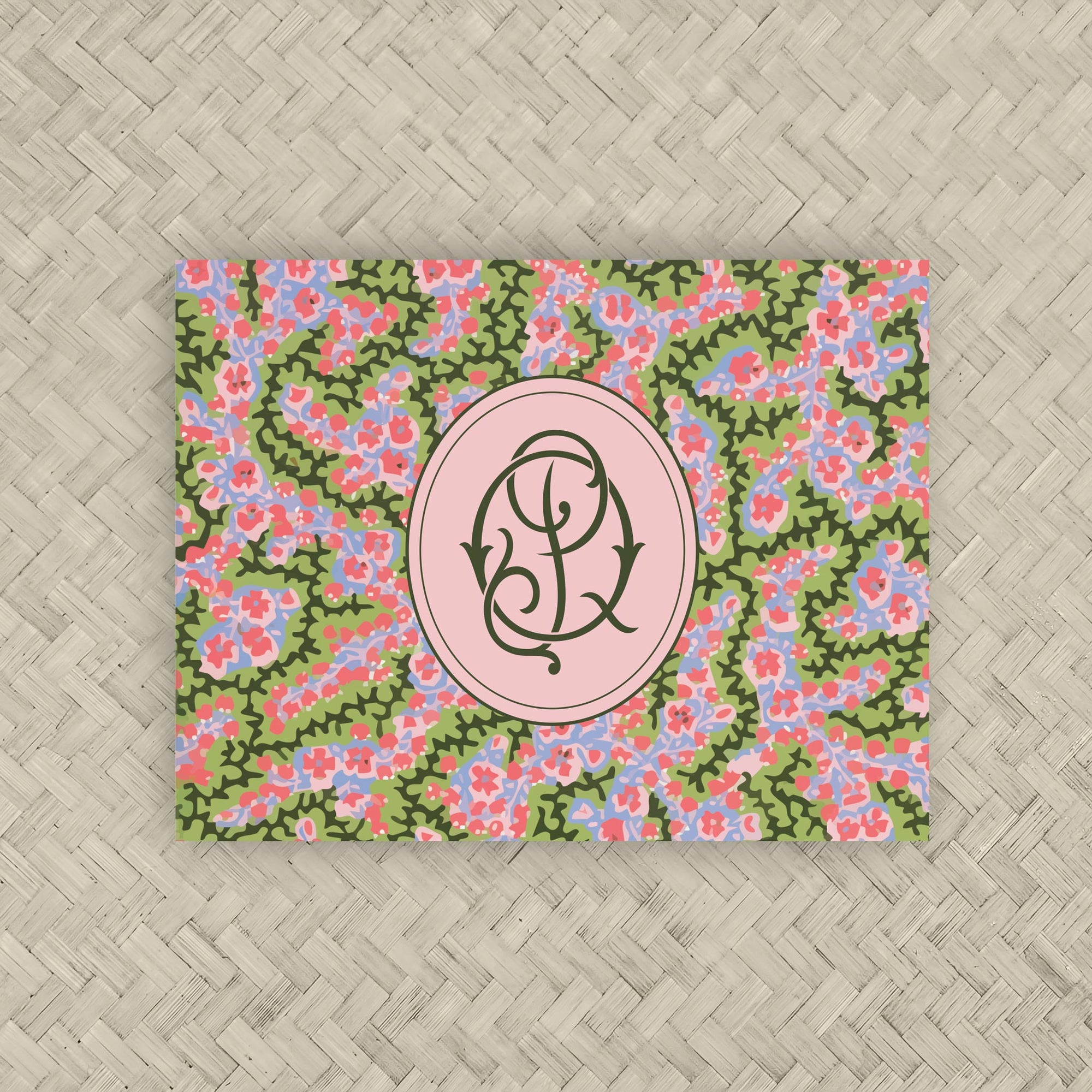 The Carolina Coral Duogram Mahjong Card Sticker