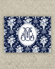 The Celeste Blue & White Duogram Mahjong Card Sticker
