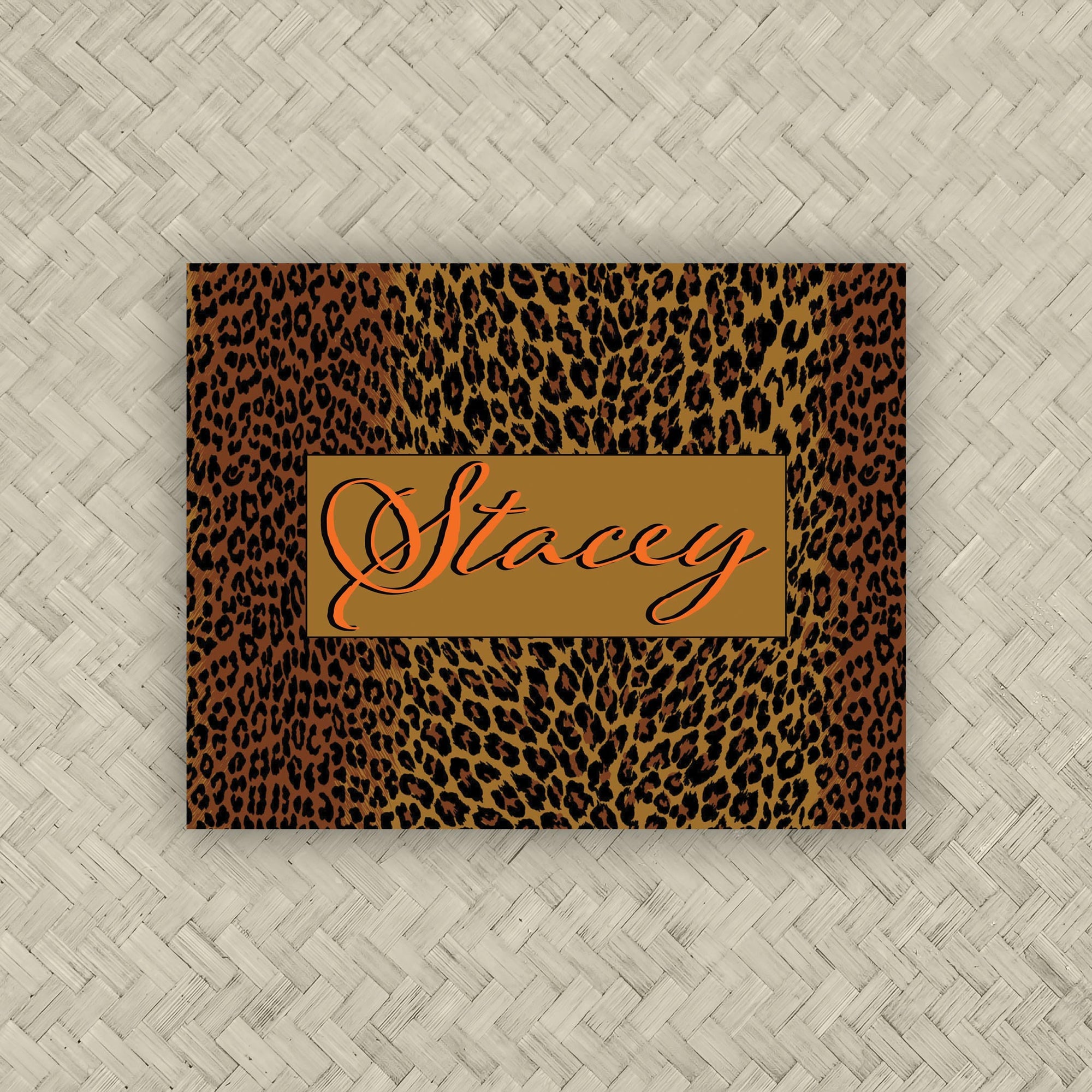 The Cheetah Personalized Mahjong Card Sticker