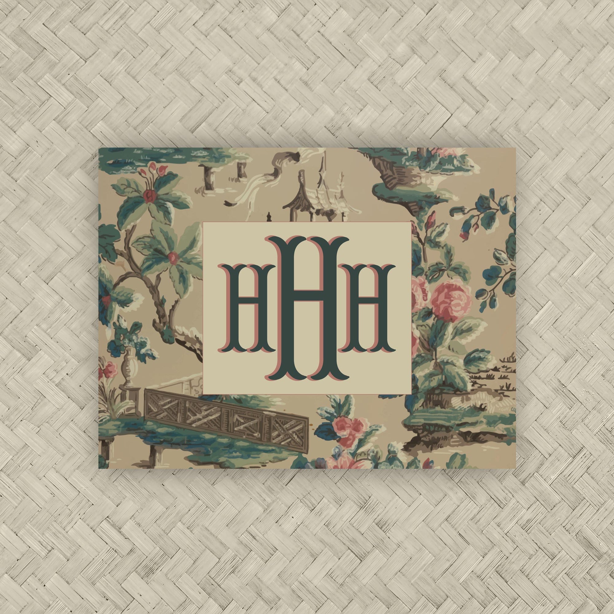 The Coco Khaki Monogram Mahjong Card Sticker