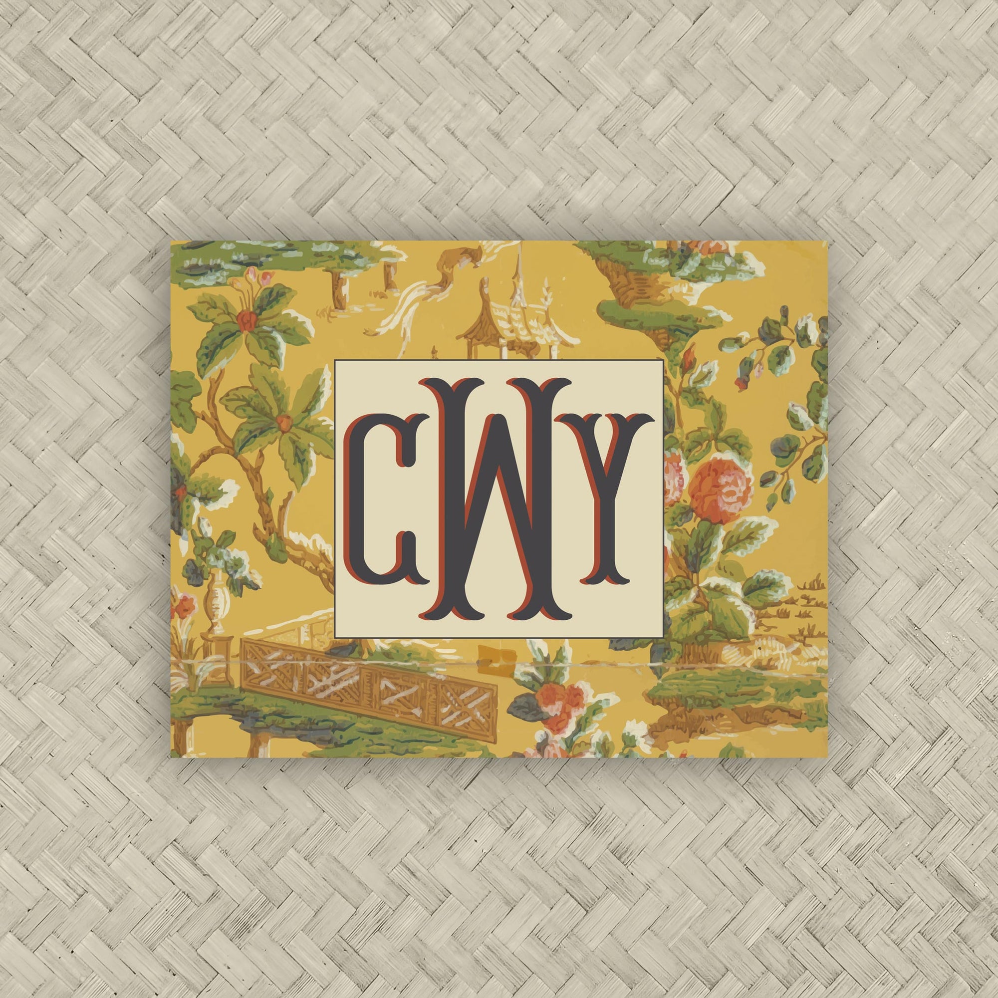 The Goldie Monogram Mahjong Card Sticker