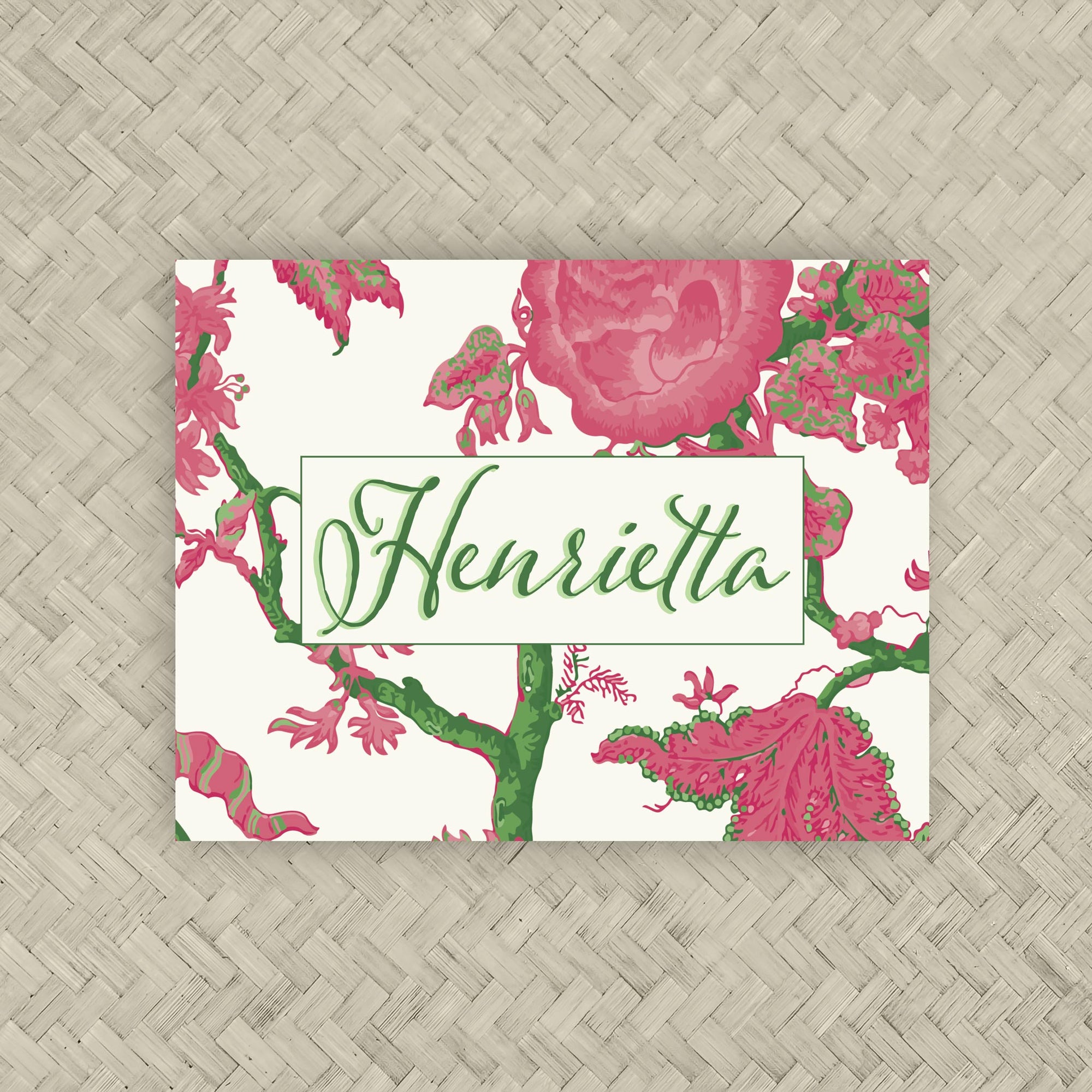 The Henrietta Personalized Mahjong Card Sticker
