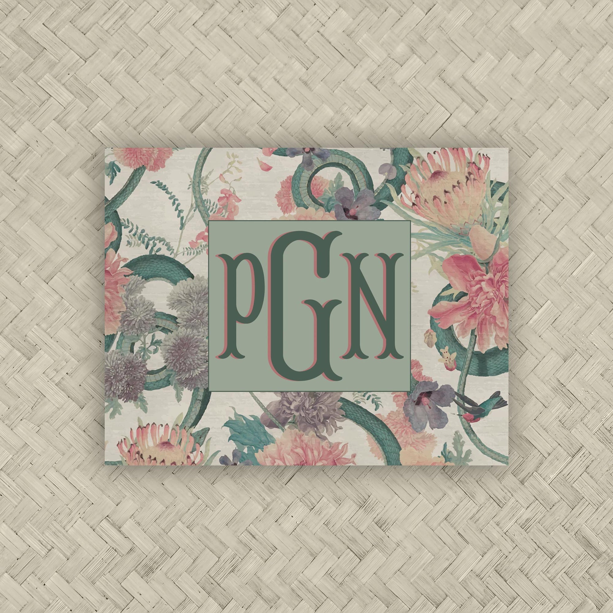 The Isadora Monogram Mahjong Card Sticker