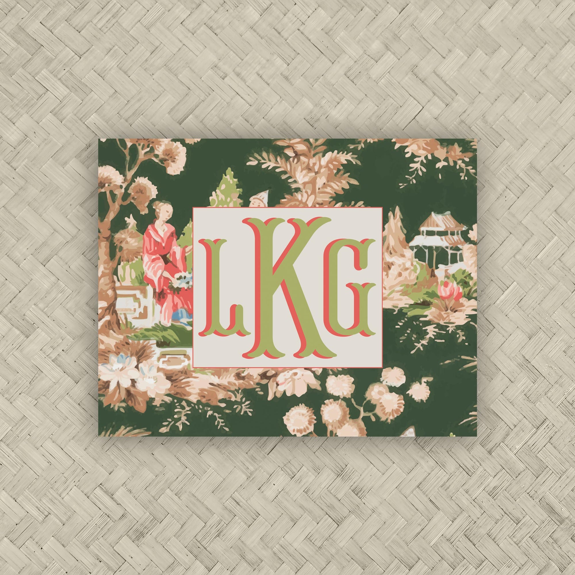 The Mei Monogram Mahjong Card Sticker