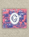 The Ming Coral & Royal Duogram Mahjong Card Sticker
