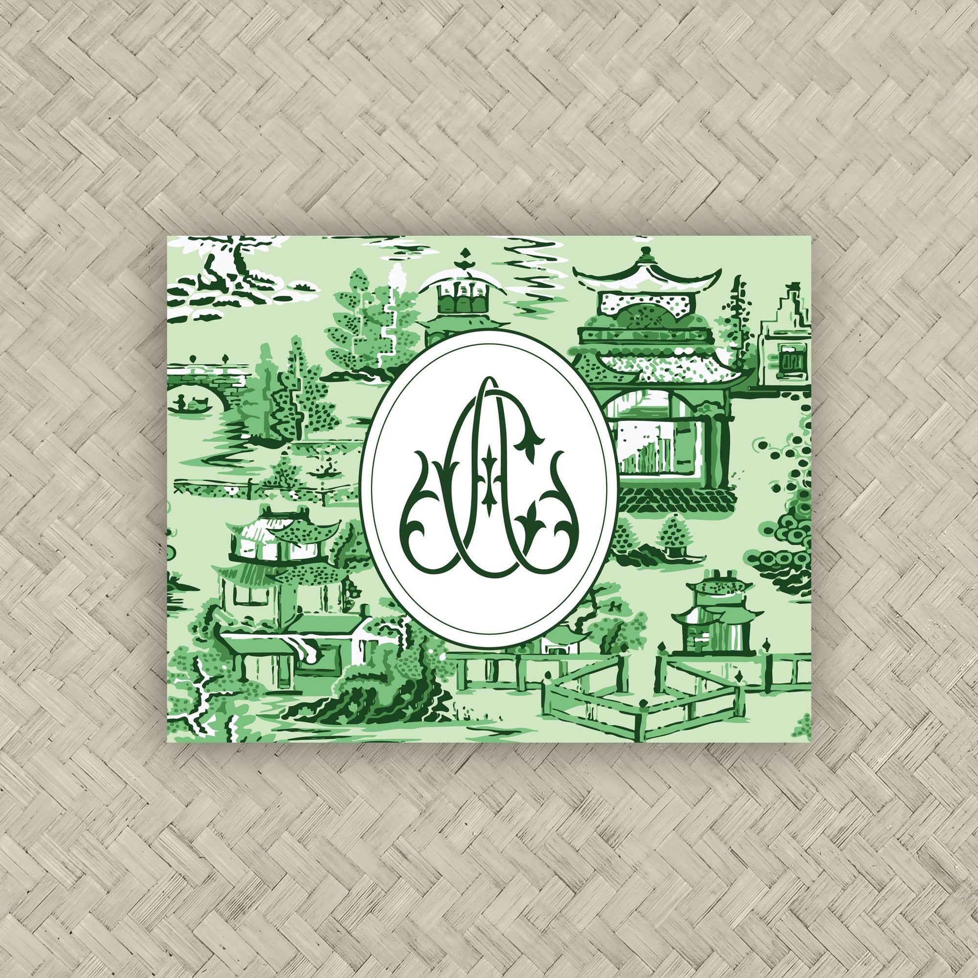 The Ming Pistachio &amp; Green Duogram Mahjong Card Sticker