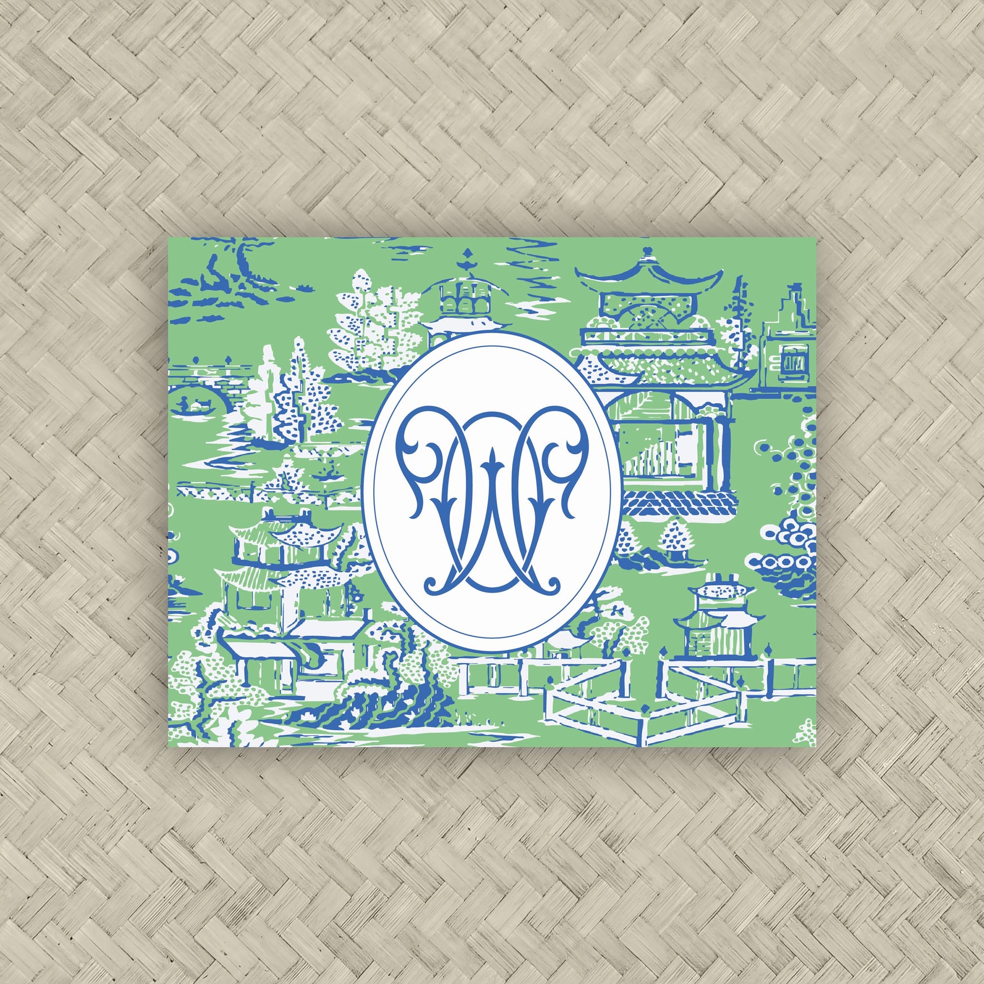 The Ming Pistachio &amp; Royal Duogram Mahjong Card Sticker