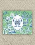 The Ming Pistachio & Royal Duogram Mahjong Card Sticker